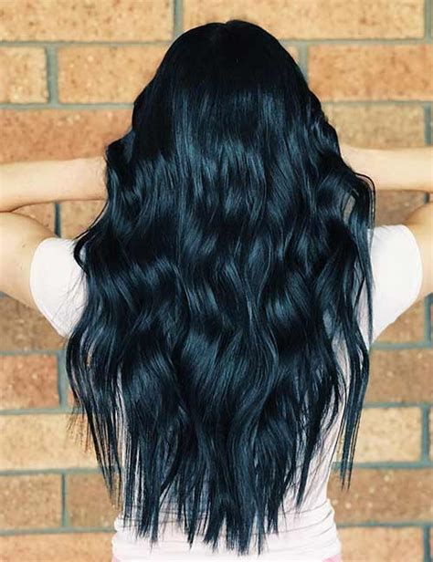 20 Amazing Blue Black Hair Color Looks