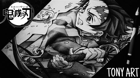 Drawing Tanjiro Kamado [ Water Breathing ] | DEMON SLAYER - YouTube