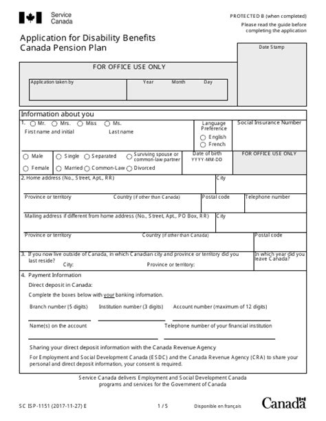 Cpp Disability Application Form Printable