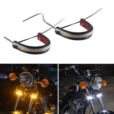 Motorcycle Fork Light Led Turn Signal Strip Lights For Motorcycle