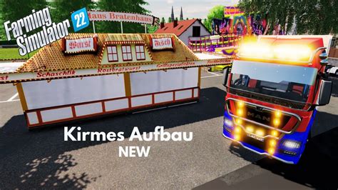 LS22 Kirmes Aufbau mit Vielen Fahrgeschäften und Buden DOWNLOAD