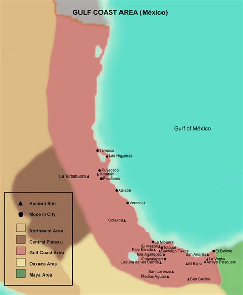 Map Of Mexico Gulf Coast