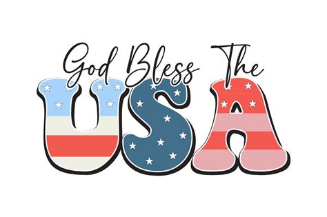 God Bless the Usa Graphic by GraphMagic · Creative Fabrica