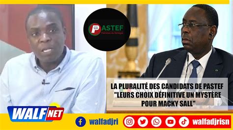 Analyse Pointue De M Diop Les Plans De Pastef Sont Toujours Un