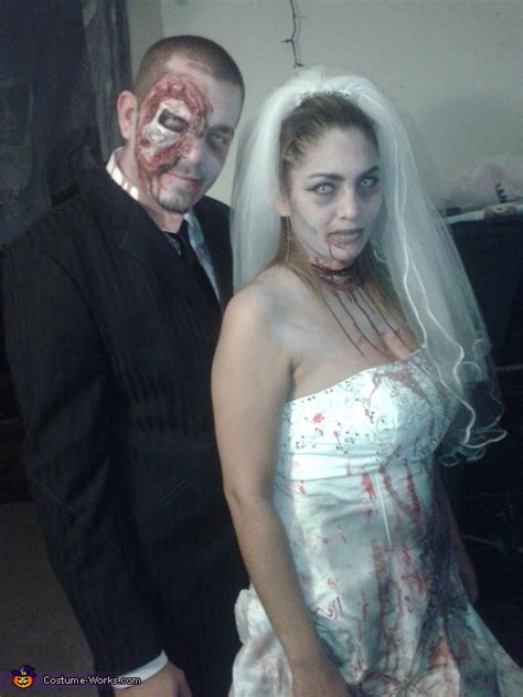 Zombie Bride and Groom Couple's Halloween Costume