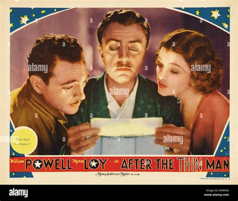 after the Thin Man - Movie Poster Stock Photo - Alamy