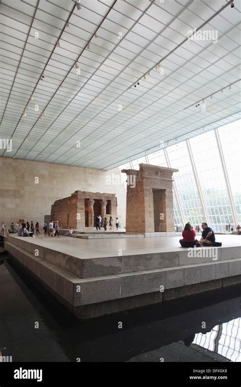 Temple Of Dendur Of Egypt Display In Metropolitan Museum Of Art