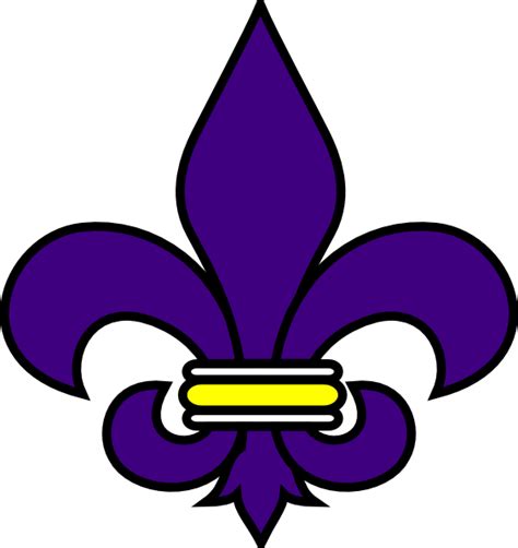 Gold And Purple Fleur De Lis Clip Art At Vector Clip Art