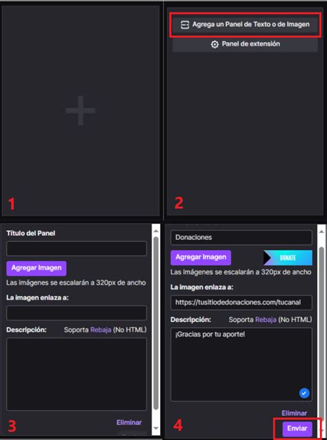 Cómo crear y personalizar paneles de Twitch en tu canal