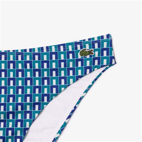 Lacoste Kadın Monogram Mavi Bikini Altı MF IS Lacoste