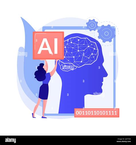 Artificial Intelligence Abstract Concept Vector Illustration AI