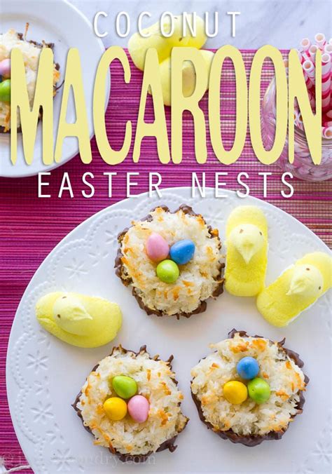 Coconut Macaroon Easter Nests - I Wash You Dry