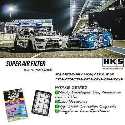 HKS Super Air Filter Fits Mitsubishi Lancer Ralliart Evolution X