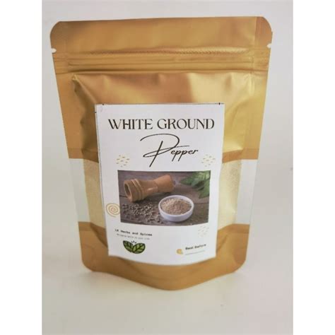 White Ground Pepper By Lk Herbs And Spices 50g Shopee Philippines