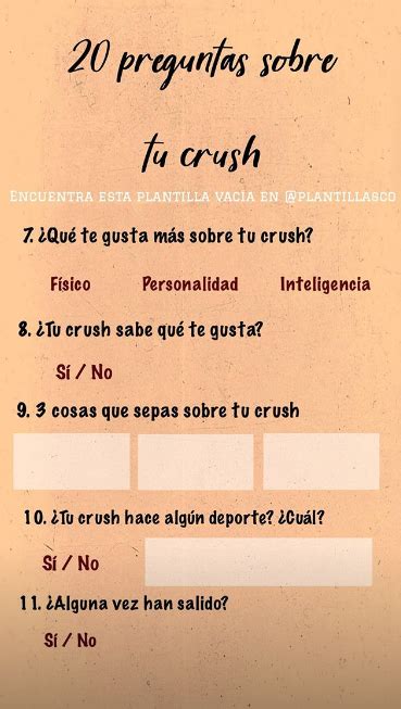 Preguntas Sobre Tu Crush Tag Del Novio Preguntas Preguntas Para