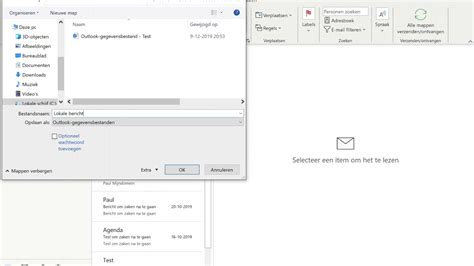 Outlook Windows Lokaal Pst Data Bestand Maken En Lokale Map