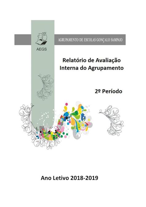 Pdf Agrupamento De Escolas Gon Alo Sampaio Relat Rio De Avalia O