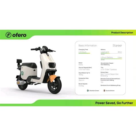 Jual Sepeda Listrik Ofero Stareer Pro Elektrik E Bike W Speed Km