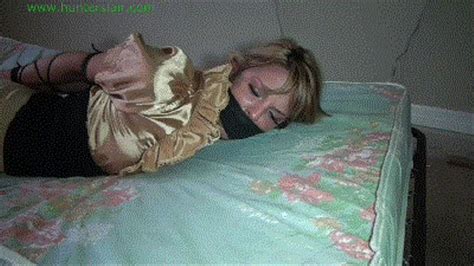 Hot Blonde Secreatary Cruelly Hogtied In Thin Leather Cords MP HD Kbps Hunters Lair B