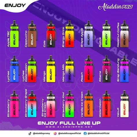 Enjoy Disposable By Aladdin Pro 9000 Puff Adjustable Airflow Ready