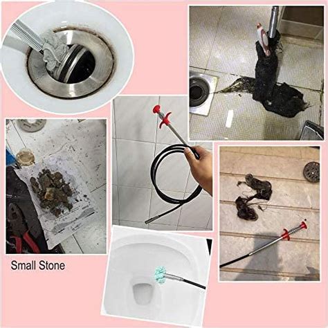 79Inch Sink Snake,Grabberable Claw Pick up Tool With 4 Claws, Plumbing Snake Tool for Sink,Tube ...