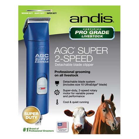 Andis Agc2 Super 2 Speed Detachable Blade Clipper The Cheshire Horse