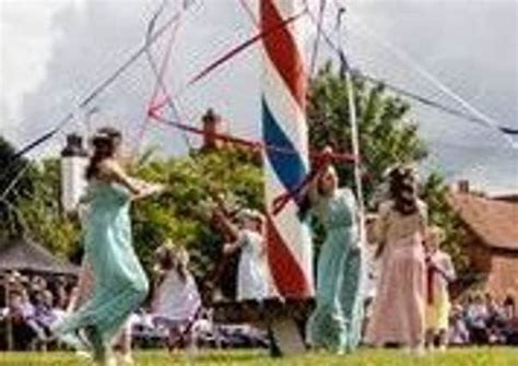 Wellow Maypole Celebrations And The Crowning Of The May Queen