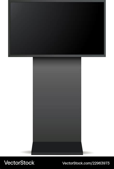 Digital signage monitor mock up Royalty Free Vector Image