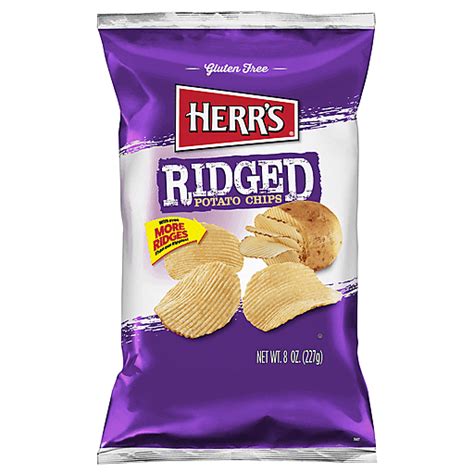 Herr's Potato Chips, Ridged | Snacks, Chips & Dips | Foodtown