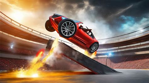 Impossible Muscle Car Stunts Master Mega Stunt Ramp Racing Simulator