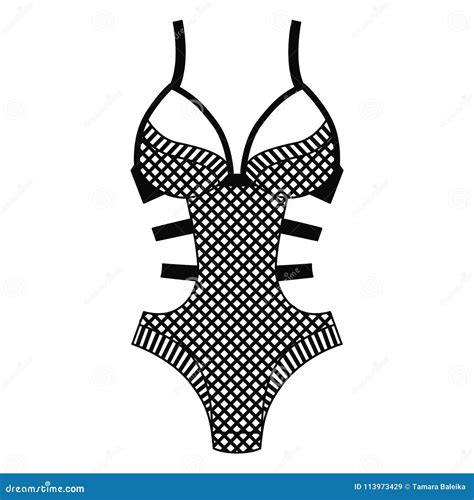 Body Lingerie Lacy Lingerie Stock Vector Illustration Of Female