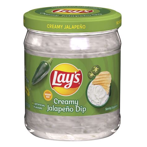 Lay's Creamy Jalapeño Dip, 15 oz - Walmart.com - Walmart.com