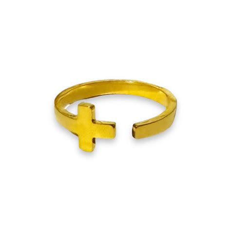 Timeless Gold Cross Ring Your Custom Rosary