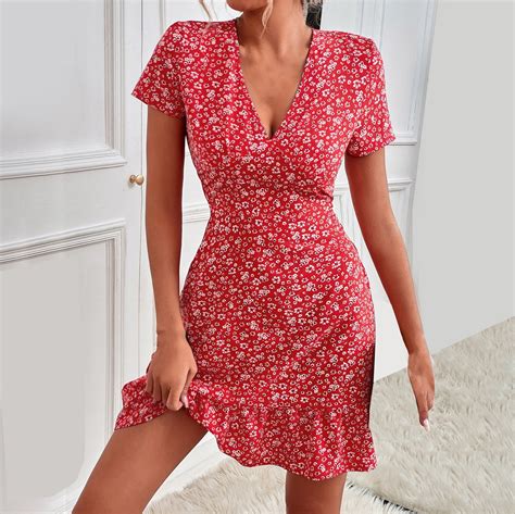 Idall Summer Dresses Floral Dress Women S Summer Sexy Floral Print