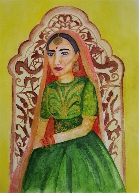 Indian Princess Painting By Homely Art Saatchi Art