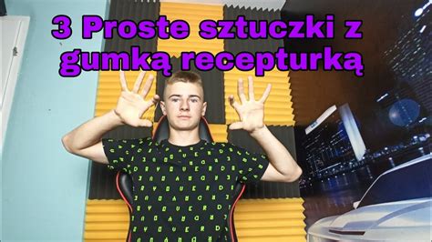 3 Proste sztuczki z gumką recepturką YouTube