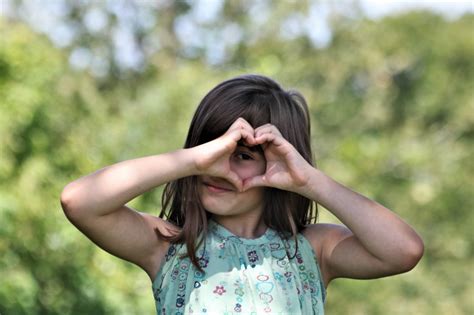 Young Girl Making Heart With Hands Free Stock Photo Public Domain