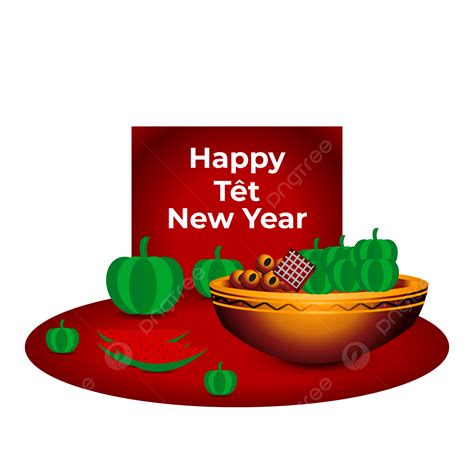 Tet New Year Vector Hd PNG Images Vietnamese New Year Tet Design