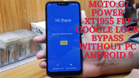 Moto G Power Xt Frp Google Lock Bypass Without Pc Android Ok