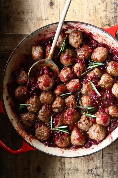 Christmas Meatballs - Serving Dumplings