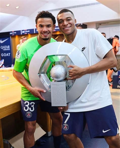 Kylian Mbappé and Warren Zaïre Emery in 2023 Kylian mbappé Psg