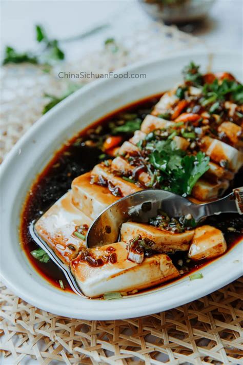 Steamed Tofu Steamed Silken Tofu Recipe China Sichuan Food