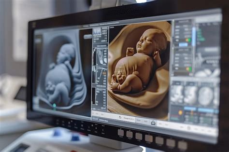 Medición De La Biometría Fetal Ar Generativa Ai Imagen Premium