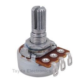 200K OHM Logarithmic Taper Potentiometer With Solder Lugs