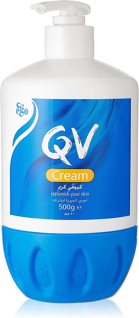 QV Cream With Glycerin 500g Pump 24 Hour Moisturisation Ideal For