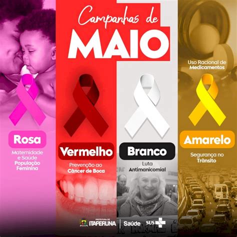 Secretaria De Sa De Lan A As Campanhas Maio Rosa Maio Vermelho Maio