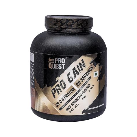 Proquest Nutrition Pro Gain Protein Powder Premium Muscle Gainer Formula For Men And Women Milk