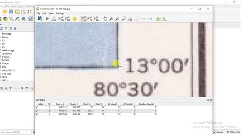 Georeferencing Topographic Map Using Qgis Youtube