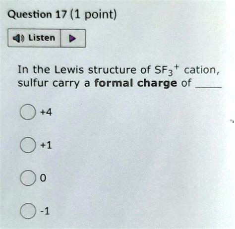 Sf3 Lewis Structure