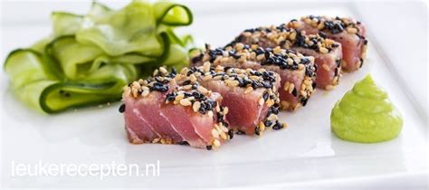 Tonijn Tataki Met Sesamkorstje Leukerecepten